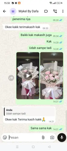 Testimonial Buket Bunga lhokseumawe