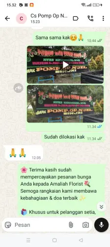 Testimonial Papan Bunga lhokseumawe